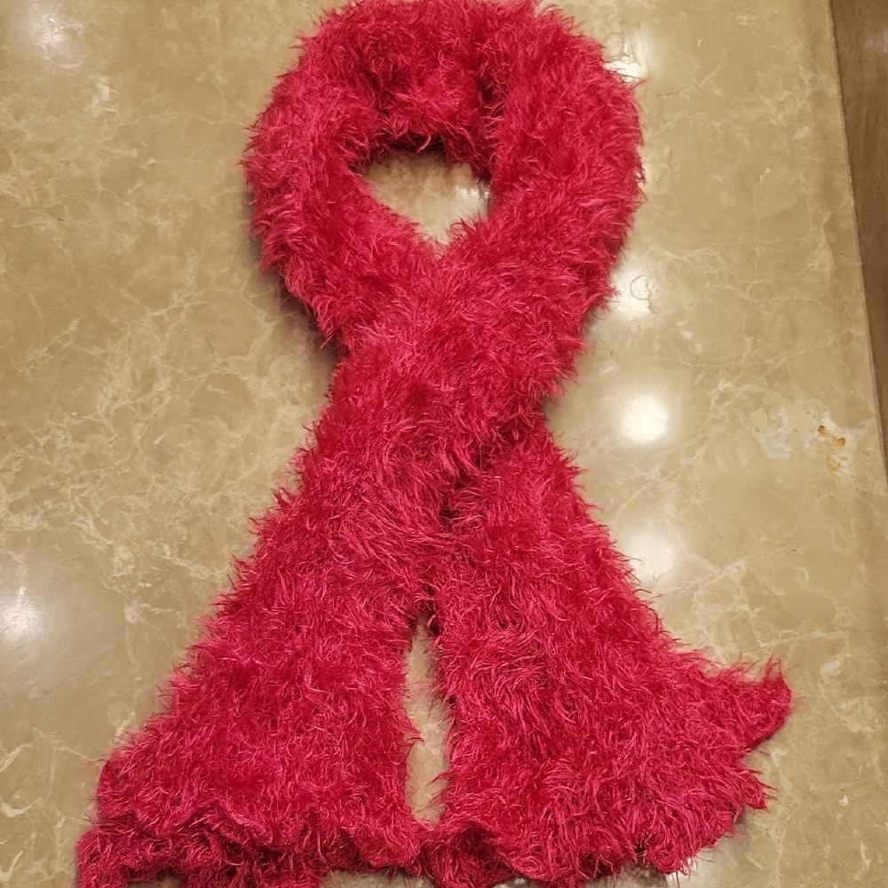 Luxurious Pink Multi-Way Scarf, OS